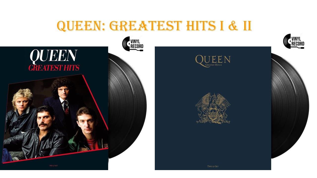 Queen - Greatest Hits I & II 2 Pack | Remastered 180G Half Speed Black Vinyl