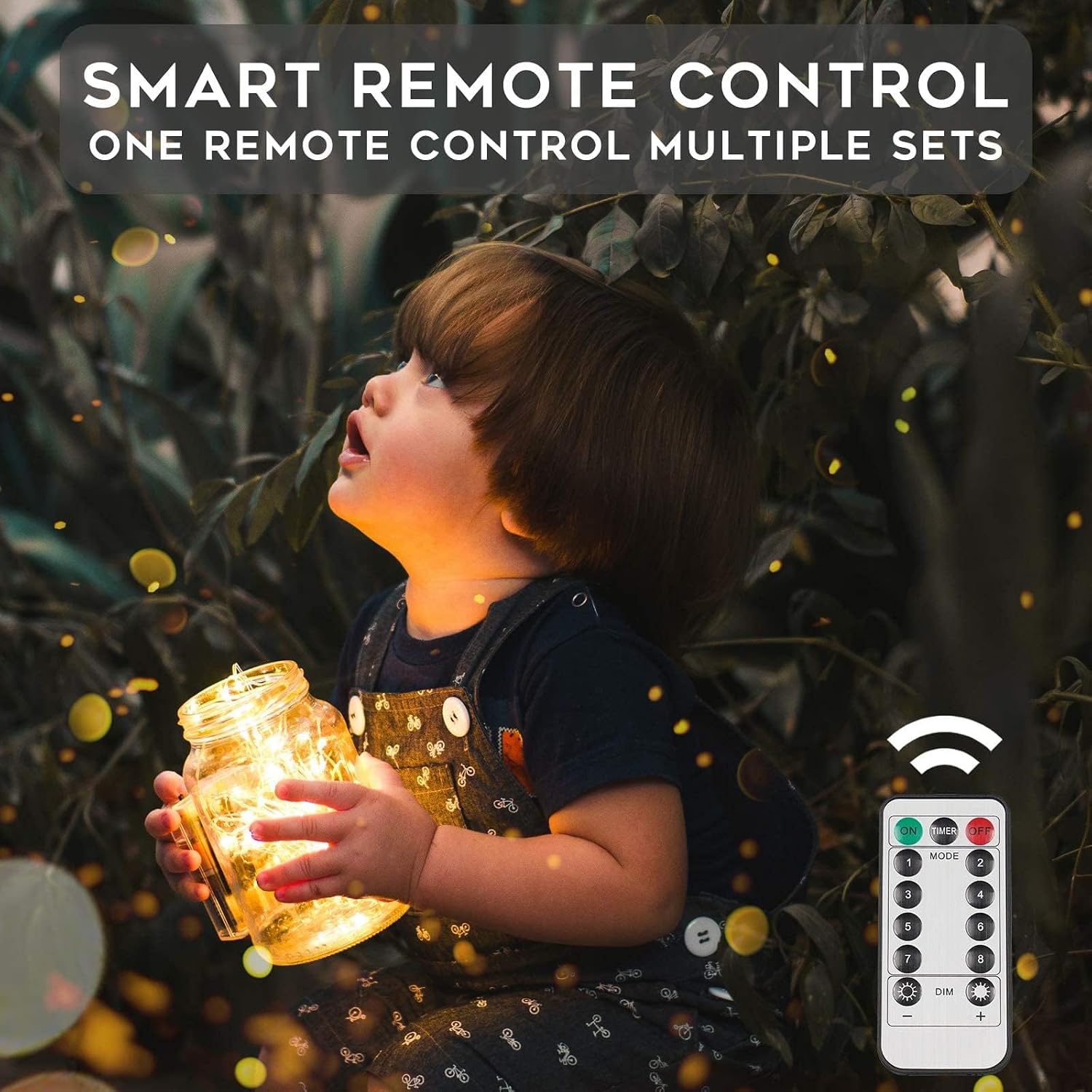 Fairy Lights | 33ft 100 LED. INDOOR/OUTDOOR Use. Includes remote