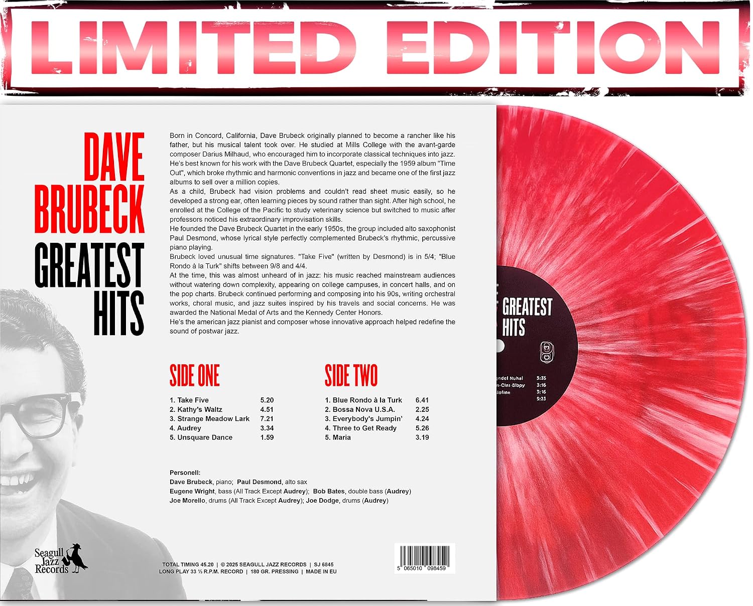Dave Brubeck Greatest Hits - Limited Color Edition