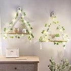 Ono Artificial Ivy Re Hanging Shees with Lights Set of 2 Boho